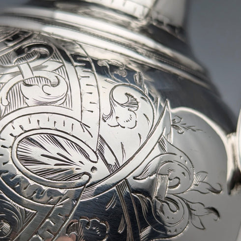 1863 年英國古董鍍銀壺風格奶油壺